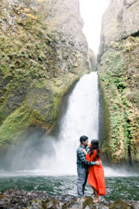 Waterfall Engagement Photos