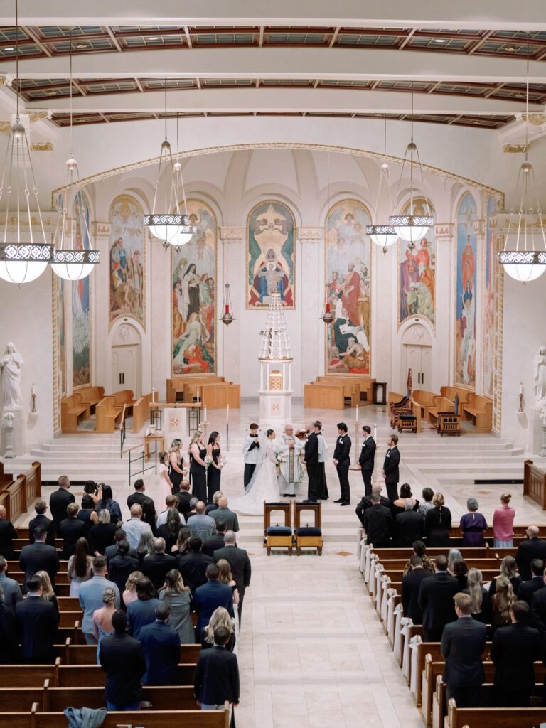 Church wedding ceremony